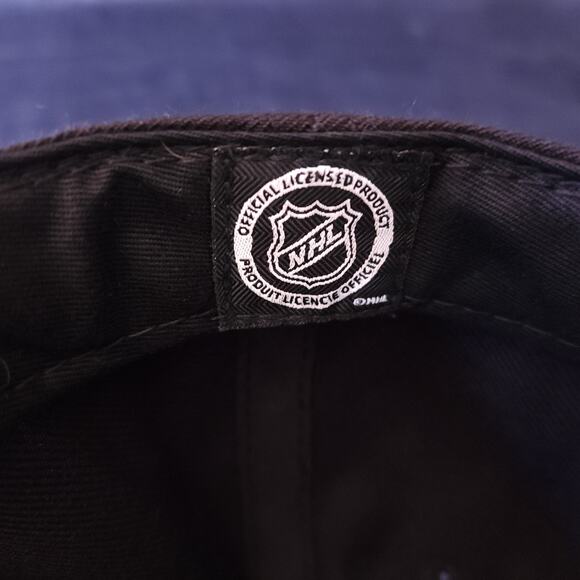 Anaheim Ducks Logo '47 Brand Clean Up Black Adjustable Strapback NHL Dad Hat Cap - Picture 7 of 8